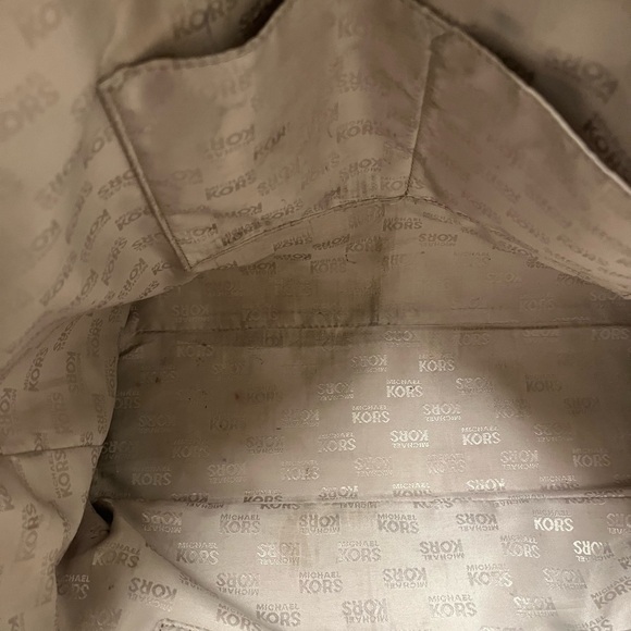 Michael Kors Blue and Gold Structured Tote - Picture 14 of 14